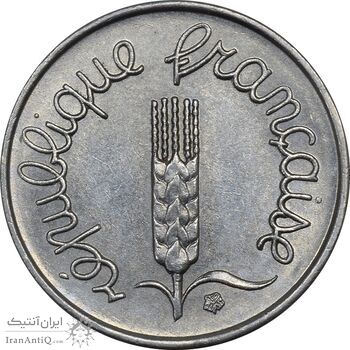سکه 1 سانتیم 1966 (گندم) جمهوری کنونی - AU55 - فرانسه