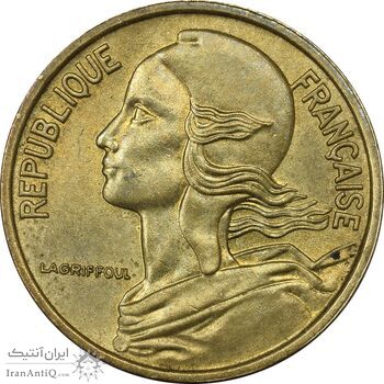 سکه 5 سانتیم 1971 (ماریان) جمهوری کنونی - AU58 - فرانسه سکه 5 سانتیم 1971 (ماریان) جمهوری کنونی - AU58 - فرانسه