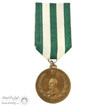 مدال دو و راهپیمایی یادبود رضا شاه (کوچک) - EF40 - محمد رضا شاه