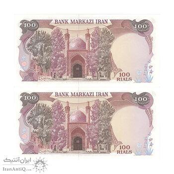 اسکناس 100 ریال (بنی صدر - نوبری) - جفت - AU58 - جمهوری اسلامی اسکناس 100 ریال (بنی صدر - نوبری) - جفت - AU58 - جمهوری اسلامی