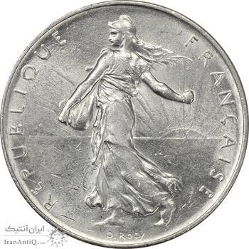 سکه 1 فرانک 1973 جمهوری پنجم - MS61 - فرانسه