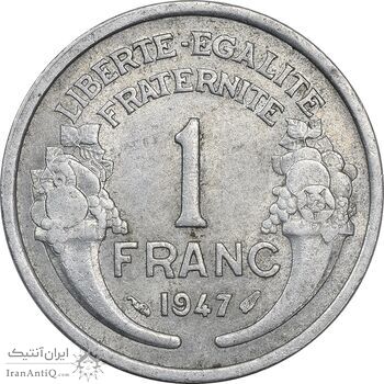 سکه 1 فرانک 1947 جمهوری چهارم - AU58 - فرانسه