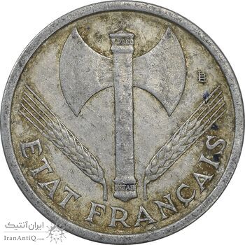 سکه 1 فرانک 1943 دولت ویشی - EF45 - فرانسه سکه 1 فرانک 1943 دولت ویشی - EF45 - فرانسه