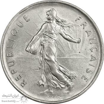 سکه 5 فرانک 1973 جمهوری کنونی - AU55 - فرانسه سکه 5 فرانک 1973 جمهوری کنونی - AU55 - فرانسه