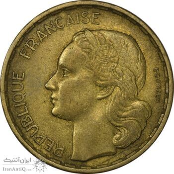 سکه 20 فرانک 1950 (سه پر) جمهوری چهارم - EF40 - فرانسه سکه 20 فرانک 1950 (سه پر) جمهوری چهارم - EF40 - فرانسه