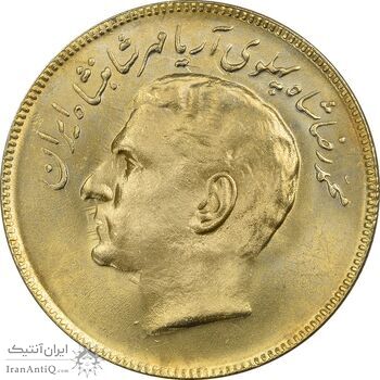 سکه 20 ریال 1353 بازی های آسیایی (طلایی) - MS63 - محمد رضا شاه