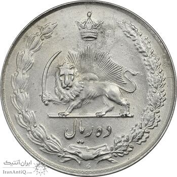 سکه 10 ریال 1335 - MS63 - محمد رضا شاه