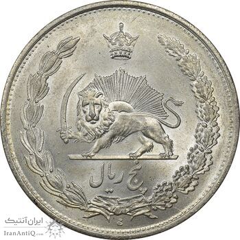 سکه 5 ریال 1310 - MS63 - رضا شاه