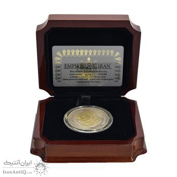مدال یادبود محمدرضا شاه و رضا شاه 1382 (با جعبه فابریک و شناسنامه) - UNC - جمهوری اسلامی