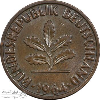 سکه 2 فینیگ 1964F جمهوری فدرال - AU50 - آلمان سکه 2 فینیگ 1964F جمهوری فدرال - AU50 - آلمان