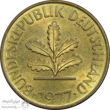 سکه 10 فینیگ 1977G جمهوری فدرال - MS61 - آلمان