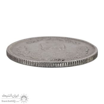 سکه 2000 دینار 1323 تصویری - AU50 - مظفرالدین شاه