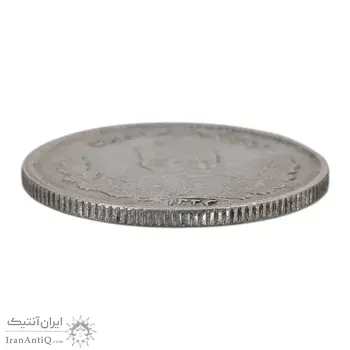 سکه 2000 دینار 1323 تصویری - AU50 - مظفرالدین شاه