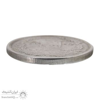 سکه 5000 دینار تصویری مولود همایونی 1322 - VF35 - مظفرالدین شاه
