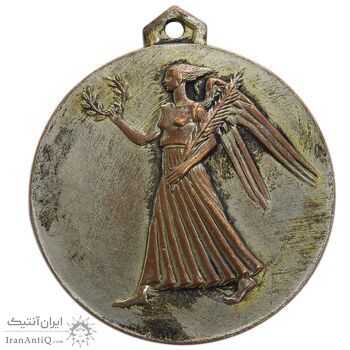 مدال برنز آویز افتخار سازمان تربیت بدنی ایران (نقره ای) - EF45 -  محمد رضا شاه