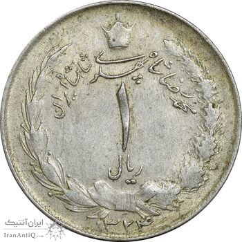 سکه 1 ریال 1324 نقره - EF45 - محمد رضا شاه سکه 1 ریال 1324 نقره - EF45 - محمد رضا شاه