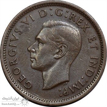 سکه 1 سنت 1940 جرج ششم - EF45 - کانادا