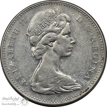 سکه 5 سنت 1966 الیزابت دوم - EF45 - کانادا