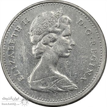 سکه 10 سنت 1974 الیزابت دوم - EF40 - کانادا