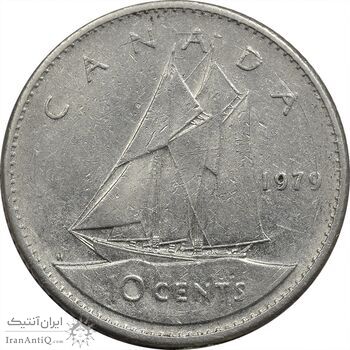سکه 10 سنت 1979 الیزابت دوم - EF45 - کانادا