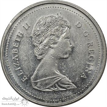 سکه 10 سنت 1984 الیزابت دوم - EF45 - کانادا