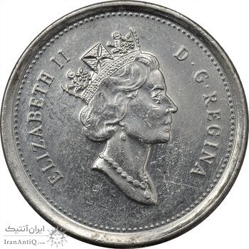 سکه 10 سنت 1999 الیزابت دوم - AU50 - کانادا