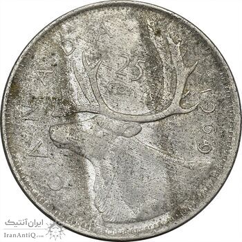 سکه 25 سنت 1969 الیزابت دوم - EF40 - کانادا سکه 25 سنت 1969 الیزابت دوم - EF40 - کانادا