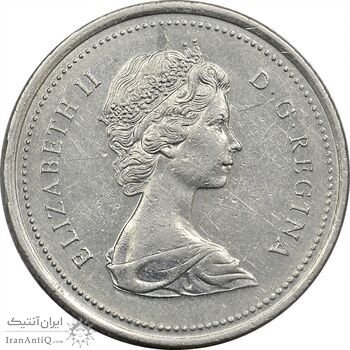 سکه 25 سنت 1973 ( پلیس سوار کانادا) الیزابت دوم - AU50 - کانادا سکه 25 سنت 1973 ( پلیس سوار کانادا) الیزابت دوم - AU50 - کانادا