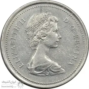 سکه 25 سنت 1973 ( پلیس سوار کانادا) الیزابت دوم - AU50 - کانادا