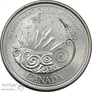سکه 25 سنت 2000 (پیروزی) الیزابت دوم - AU55 - کانادا سکه 25 سنت 2000 (پیروزی) الیزابت دوم - AU55 - کانادا