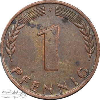 سکه 1 فینیگ 1967J جمهوری فدرال - EF45 - آلمان