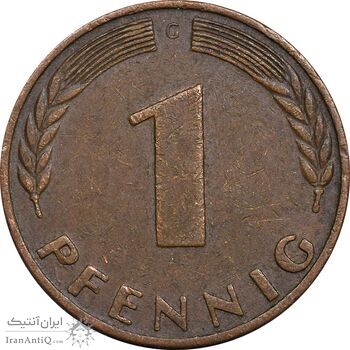 سکه 1 فینیگ 1968G جمهوری فدرال - EF40 - آلمان
