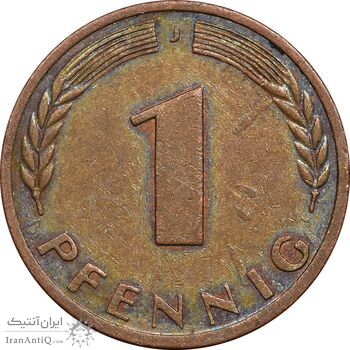 سکه 1 فینیگ 1968J جمهوری فدرال - EF40 - آلمان سکه 1 فینیگ 1968J جمهوری فدرال - EF40 - آلمان