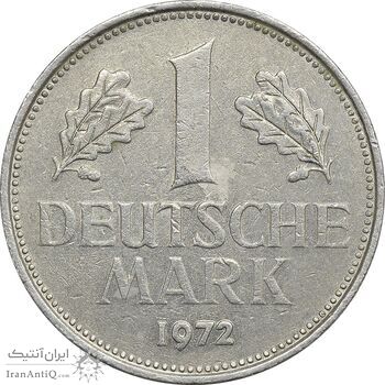 سکه 1 مارک 1972G جمهوری فدرال - EF45 - آلمان