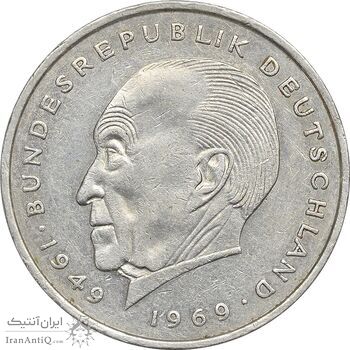 سکه 2 مارک 1974J جمهوری فدرال - EF45 - آلمان