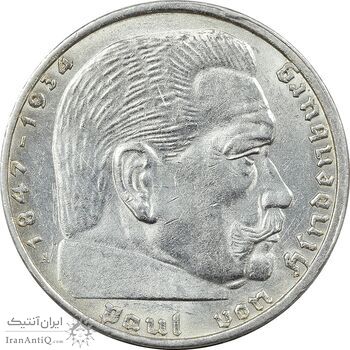 سکه 2 رایش مارک 1939A رایش سوم - MS61 - آلمان