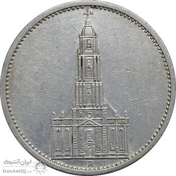 سکه 5 رایش مارک 1935F رایش سوم - EF45 - آلمان سکه 5 رایش مارک 1935F رایش سوم - EF45 - آلمان