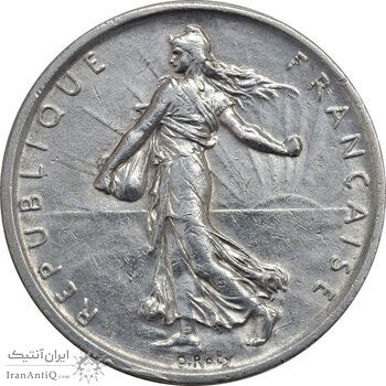 سکه 5 فرانک 1960 جمهوری کنونی - AU55 - فرانسه