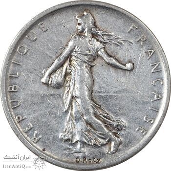 سکه 5 فرانک 1960 جمهوری کنونی - AU50 - فرانسه سکه 5 فرانک 1960 جمهوری کنونی - AU50 - فرانسه