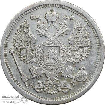 سکه 20 کوپک 1904AP نیکلای دوم - EF45 - روسیه سکه 20 کوپک 1904AP نیکلای دوم - EF45 - روسیه