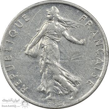 سکه 1/2 فرانک 1993 جمهوری کنونی - AU50 - فرانسه