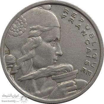 سکه 100 فرانک 1956 جمهوری چهارم - EF45 - فرانسه