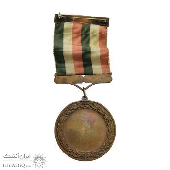 مدال آویز ورزشی برنز قهرمانی کشتی کشور - EF - محمد رضا شاه