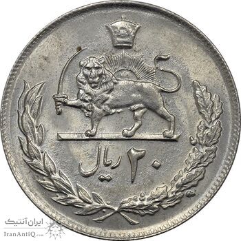 سکه 20 ریال 1357 - MS61 - محمد رضا شاه سکه 20 ریال 1357 - MS61 - محمد رضا شاه