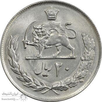 سکه 20 ریال 2537 - MS62 - محمد رضا شاه سکه 20 ریال 2537 - MS62 - محمد رضا شاه