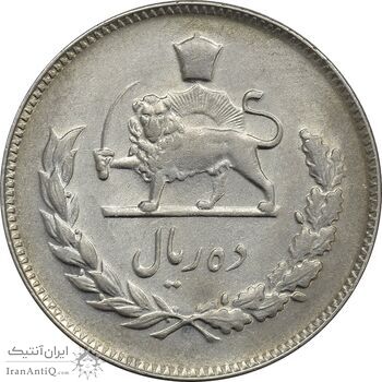 سکه 10 ریال 1350 - AU55 - محمد رضا شاه سکه 10 ریال 1350 - AU55 - محمد رضا شاه