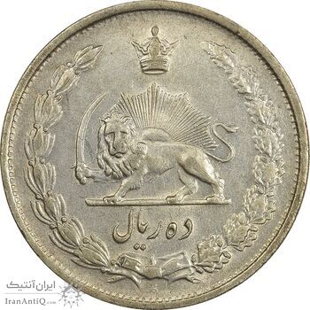 سکه 10 ریال 1323 - VF35 - محمد رضا شاه سکه 10 ریال 1323 - VF35 - محمد رضا شاه