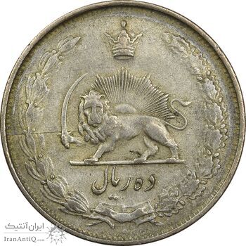 سکه 10 ریال 1324 - VF35 - محمد رضا شاه