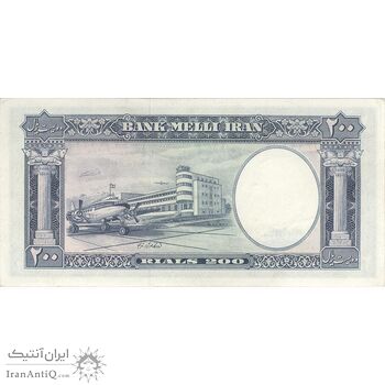 اسکناس 200 ریال 1337 - تک - UNC61 - محمد رضا شاه اسکناس 200 ریال 1337 - تک - UNC61 - محمد رضا شاه