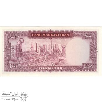 اسکناس 100 ریال 1342 - تک - UNC62 - محمد رضا شاه